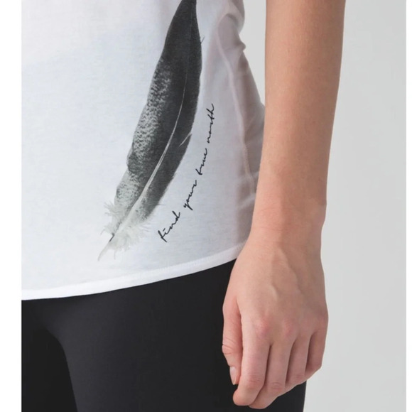 Lululemon Nook Tank White Special Edition: Wanderlust 2015 Size 6 - Picture 3 of 8